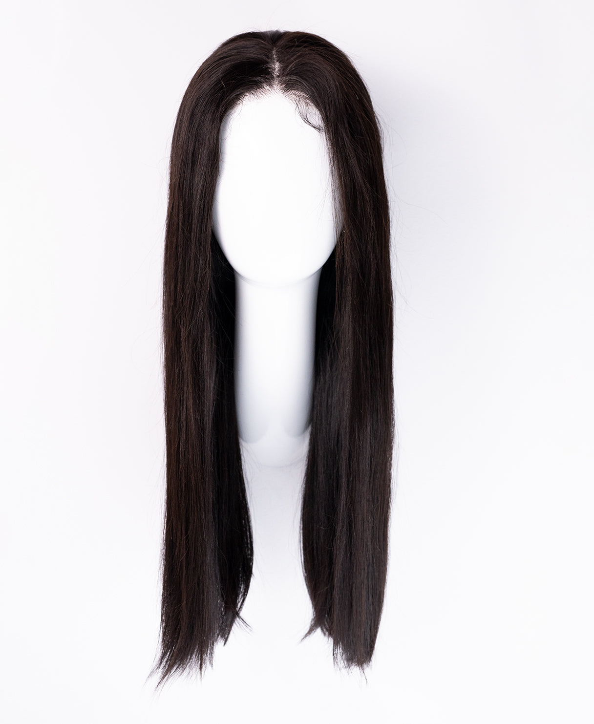 Gro8Hair| Pune-o și pleacă| fără lipici - perucă premium din 100% păr uman natural -  culoare negru, 45 cm lungime