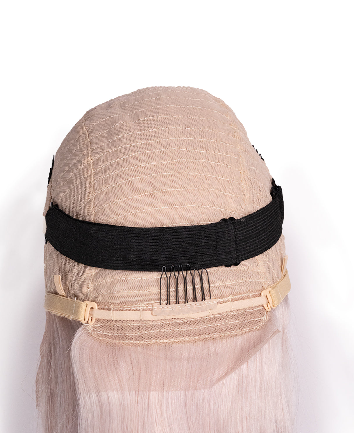 Gro8Hair| Pune-o și pleacă| fără lipici - perucă premium din 100% păr uman natural -  culoare blond, 45 cm lungime